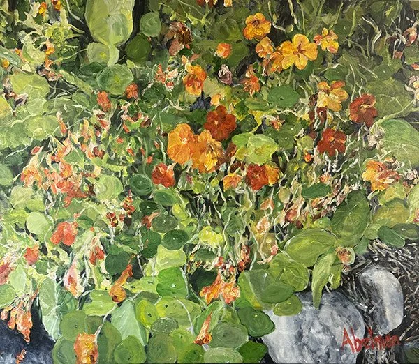 MAbelman_Nasturtiums_23_x30__Acrylic copy.jpg