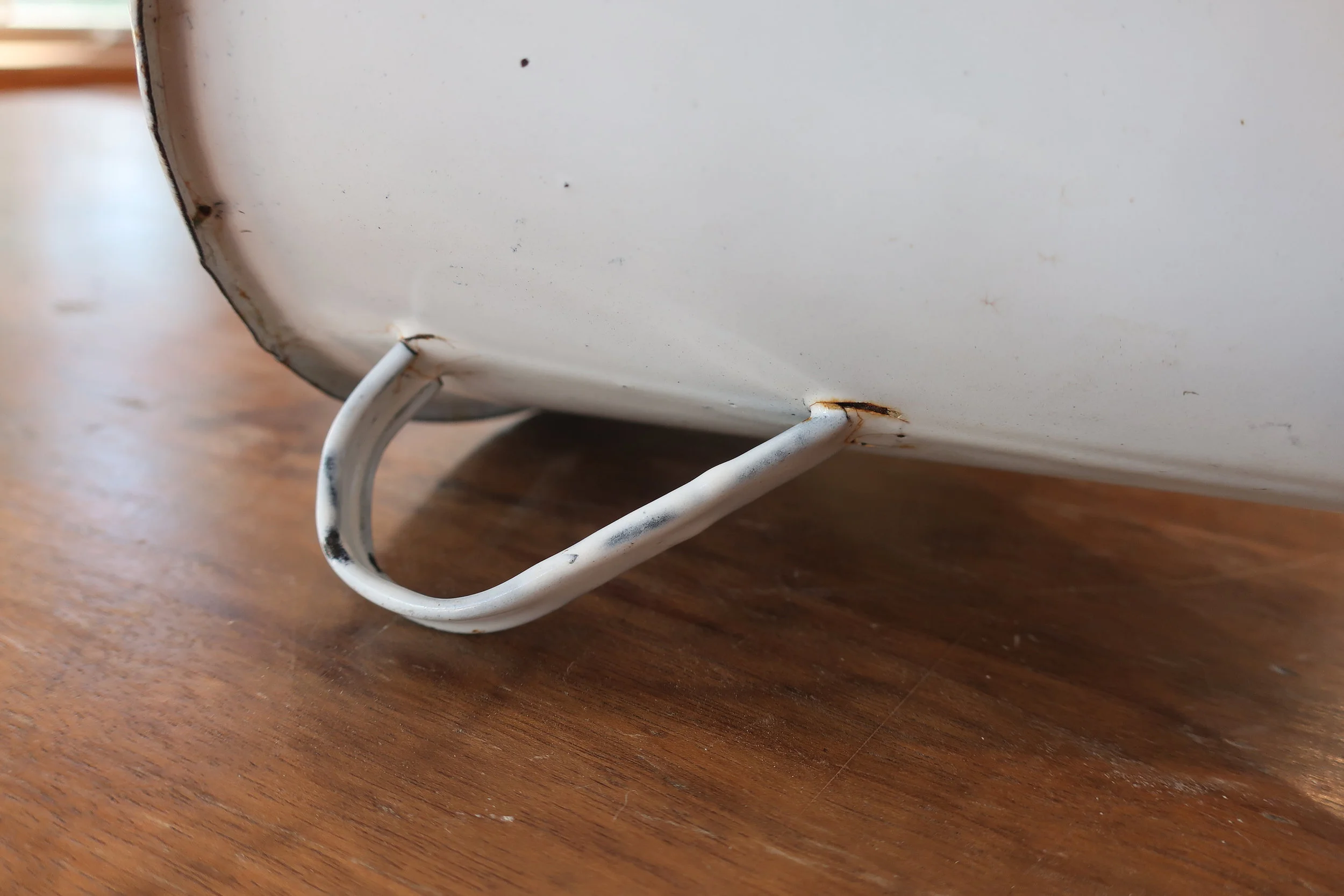 c Vintage French Enamelware Funnel 1920