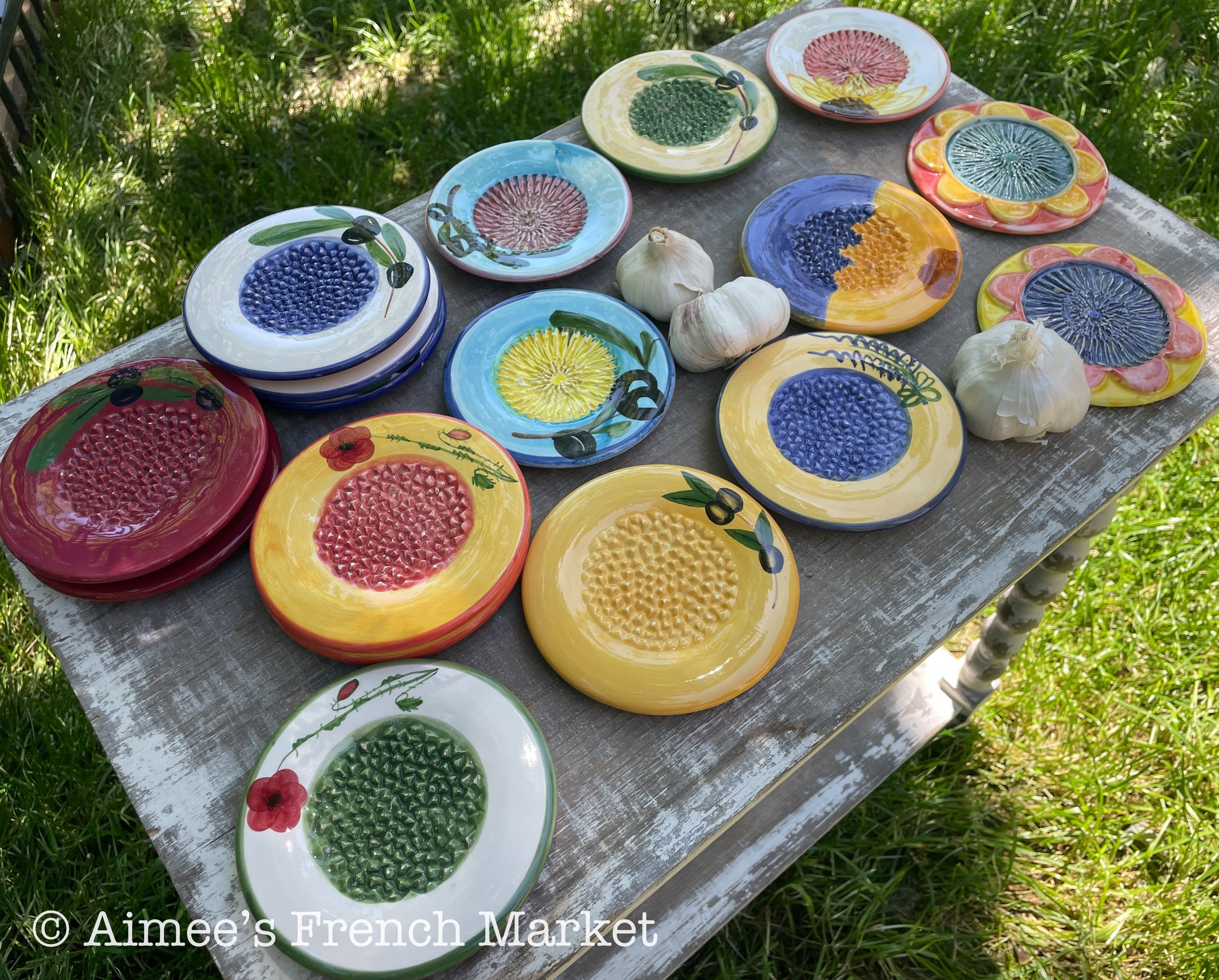 Handpainted Ceramic Garlic Graters — Aimee's French Market