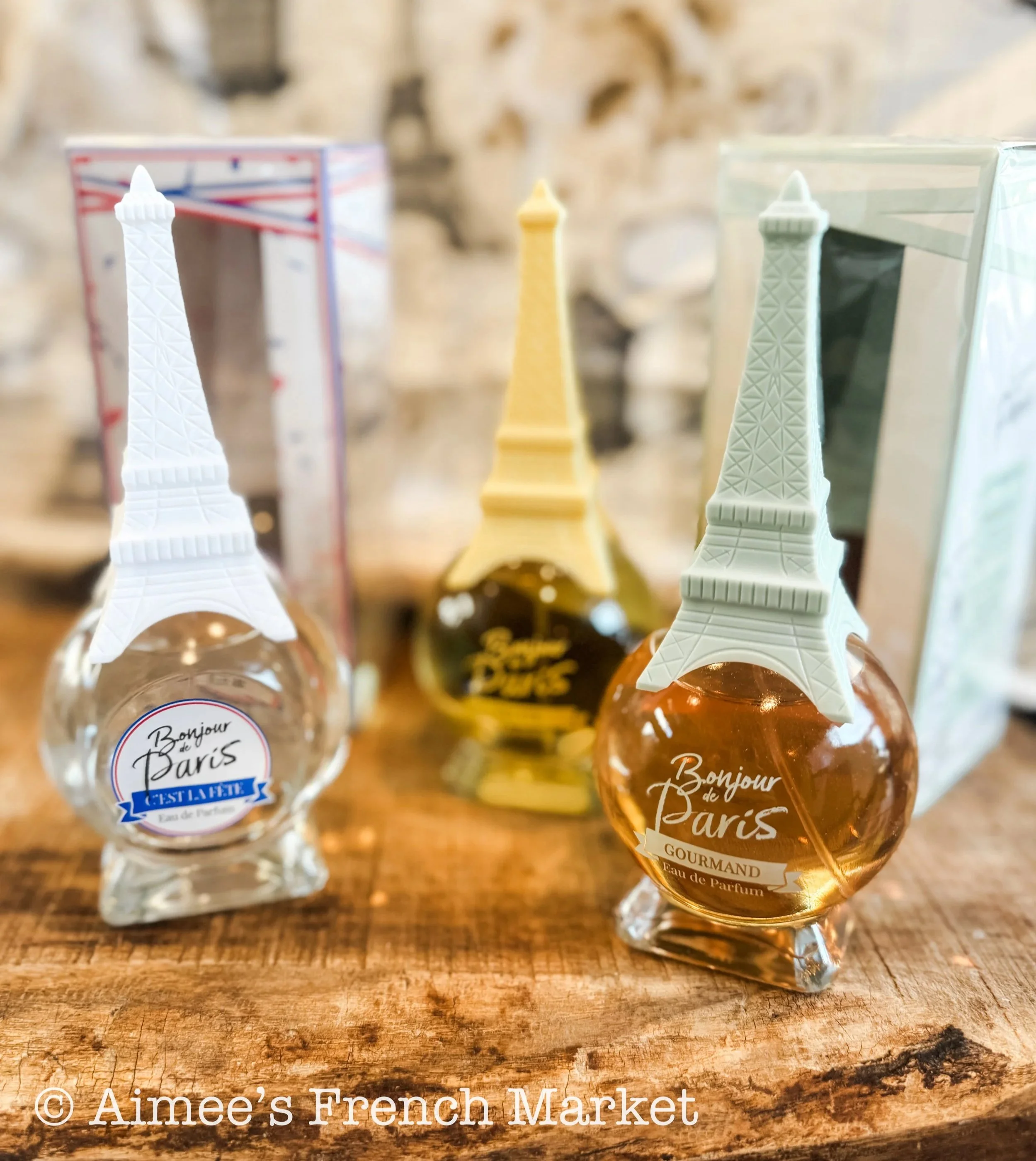 French Perfume in an Eiffel Tower bottle, limited quantity, now 3 scents
