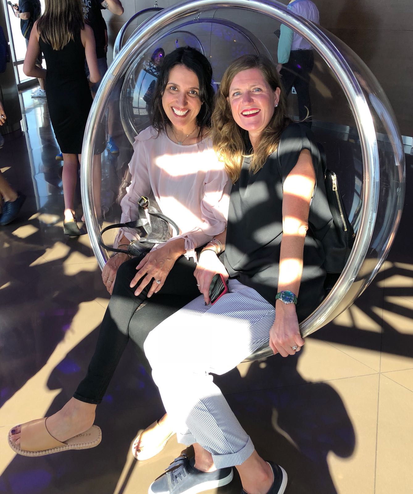 friends in a bubble - Burj Kalifa, Dubai UAE