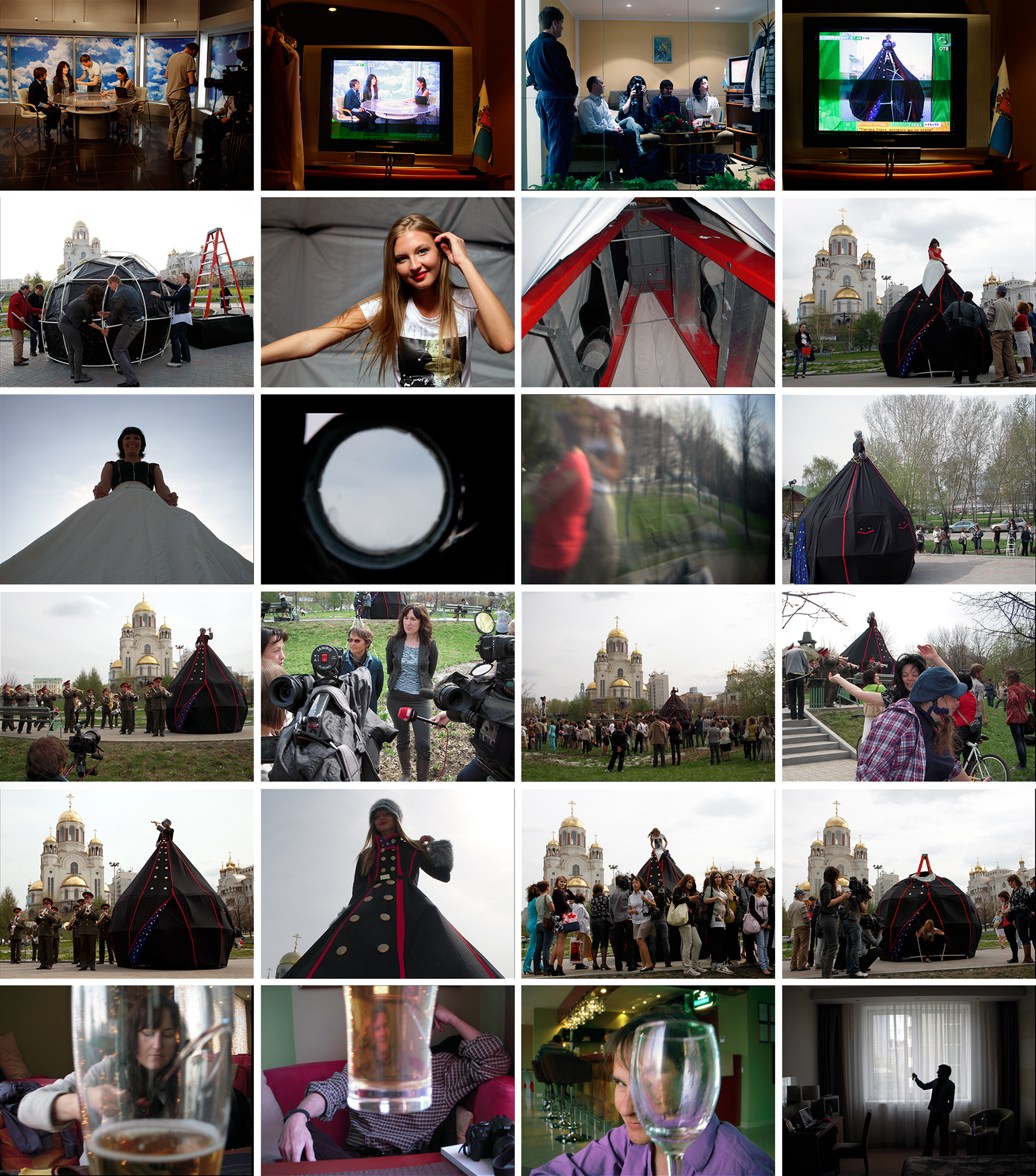   MS. RUSSIA: CAMERA OBSCURA DRESS TENT INSTALLATION  Church on the Blood,&nbsp;Yekaterinburg, Russia   