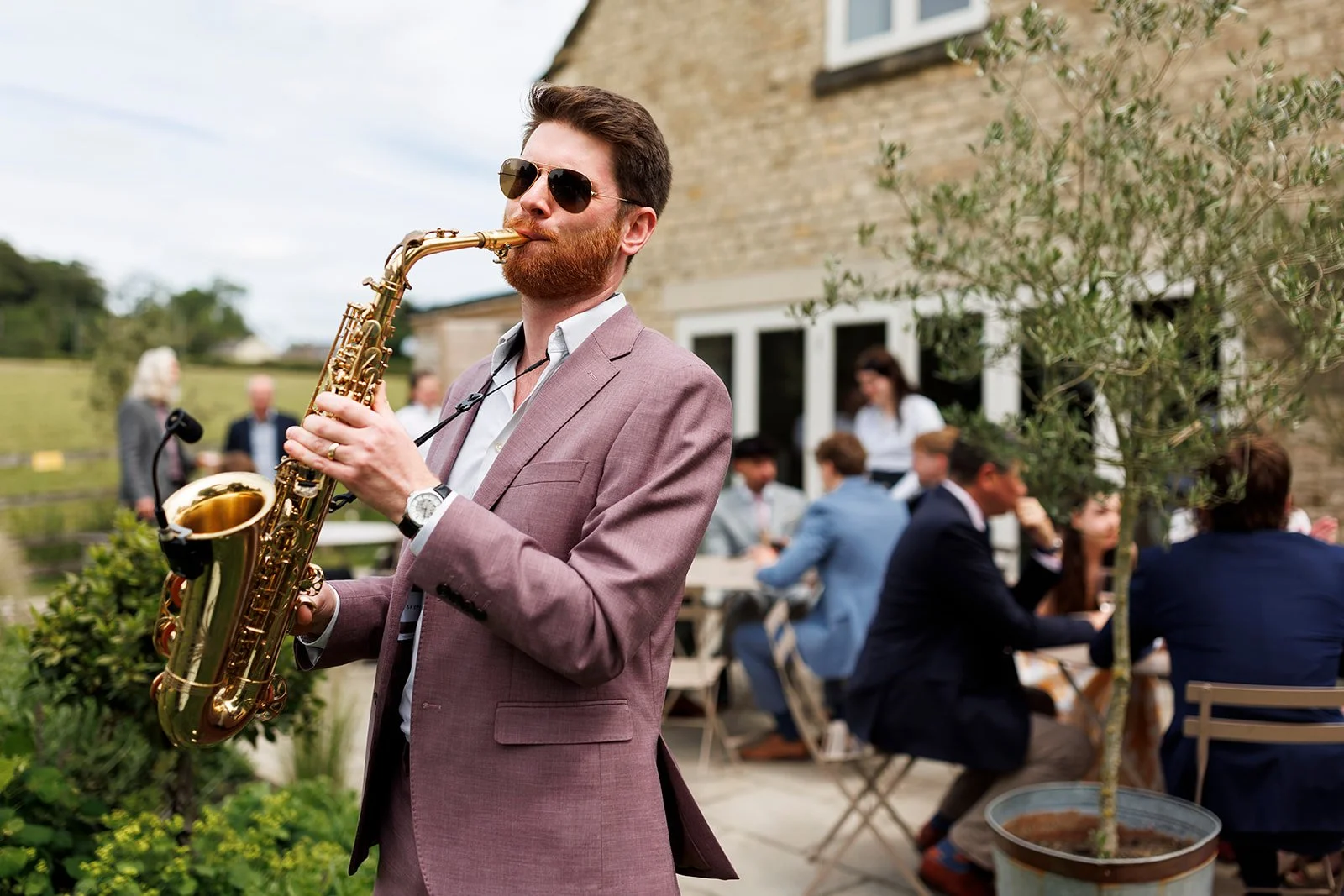 James Sax at Hyde House Gloucestershire