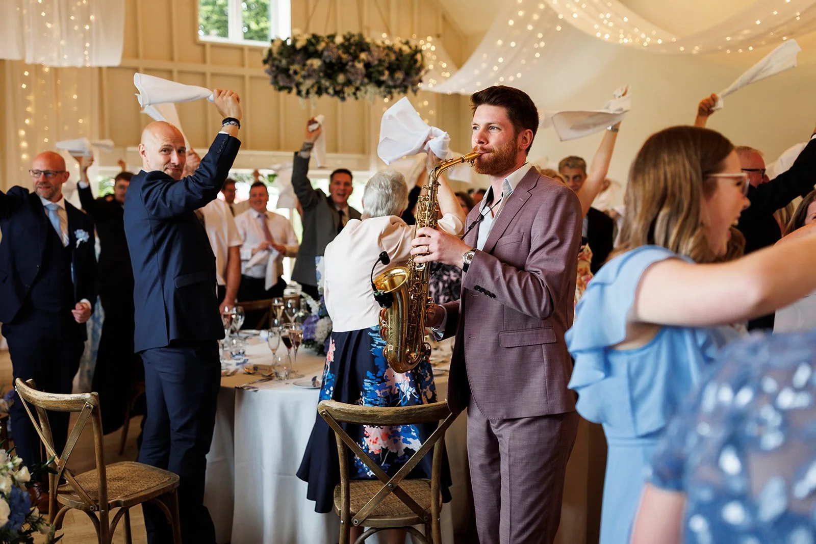 James Sax at Hyde House for Wedding Breakfast Entrance Song