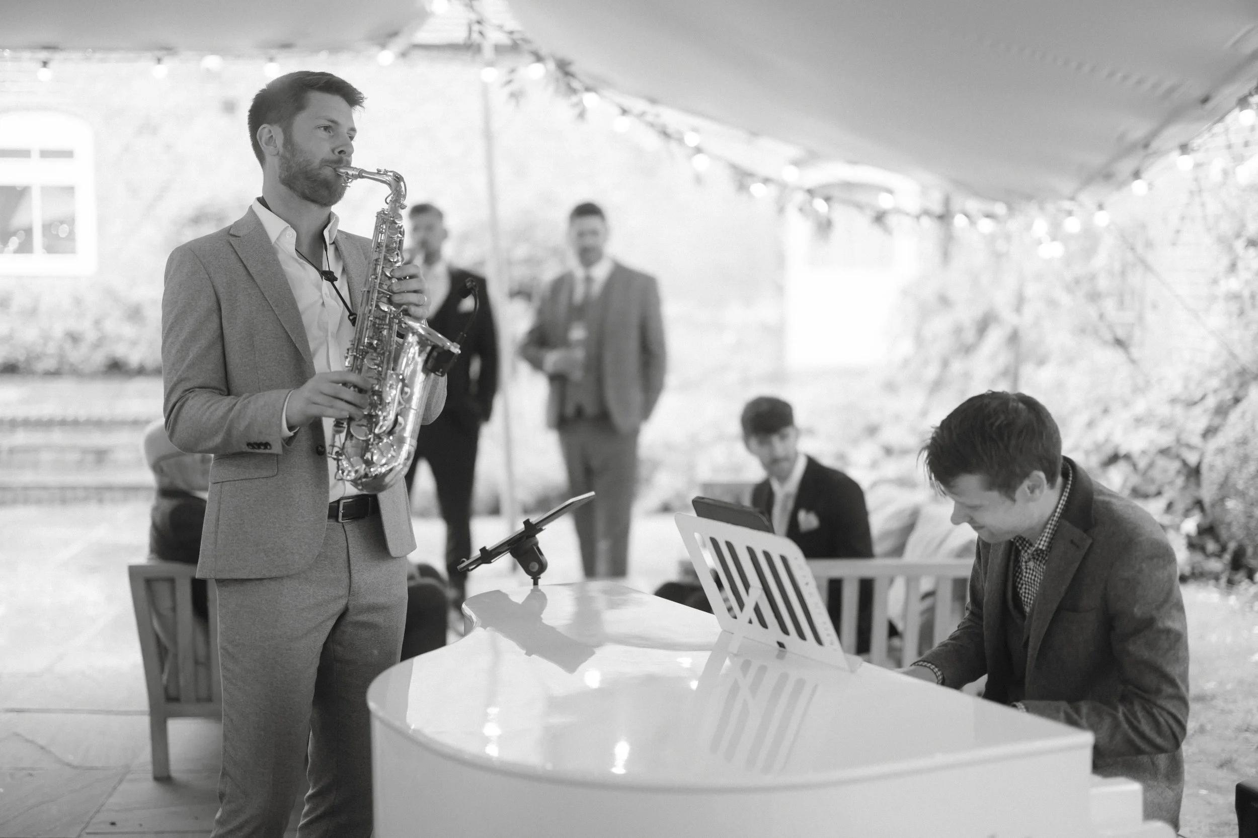 James Sax & James Roscoe Pianist - Sax and Piano Duo at Hyde House for Weddigns