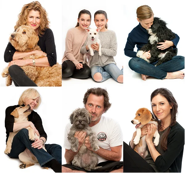 Clockwise from top left: Lucy, Rocket, Doug, Pablo, Dauphine and Oliver