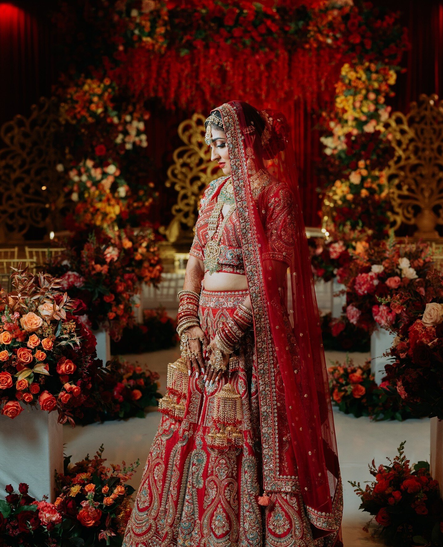 Red has always been the boss when it comes to Indian weddings, and I'm absolutely loving every vibrant moment of it! 💃❤️ From the rich hues to the intricate details, this color just screams tradition and celebration.⁠
⁠
⁠
#indianwedding #desiwedding