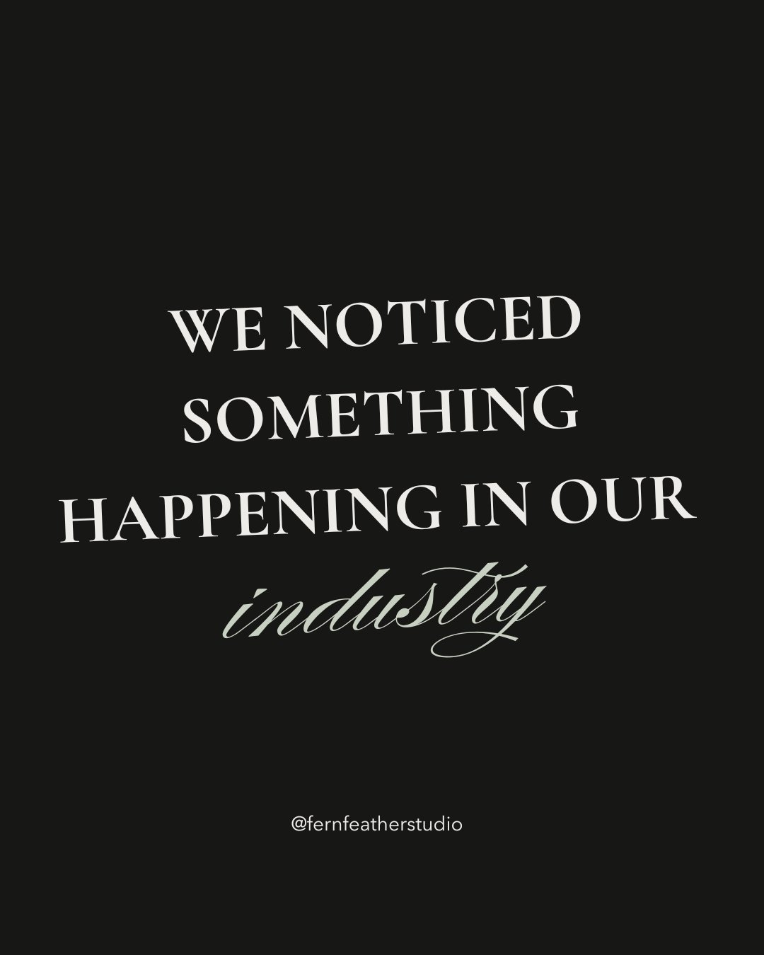 We've been thinking about this for a while. Felt like it was time to say it out loud.

Somewhere along the way, wedding photography started becoming about the photographer. The personal brand. The behind-the-scenes reel. The carefully curated feed bu