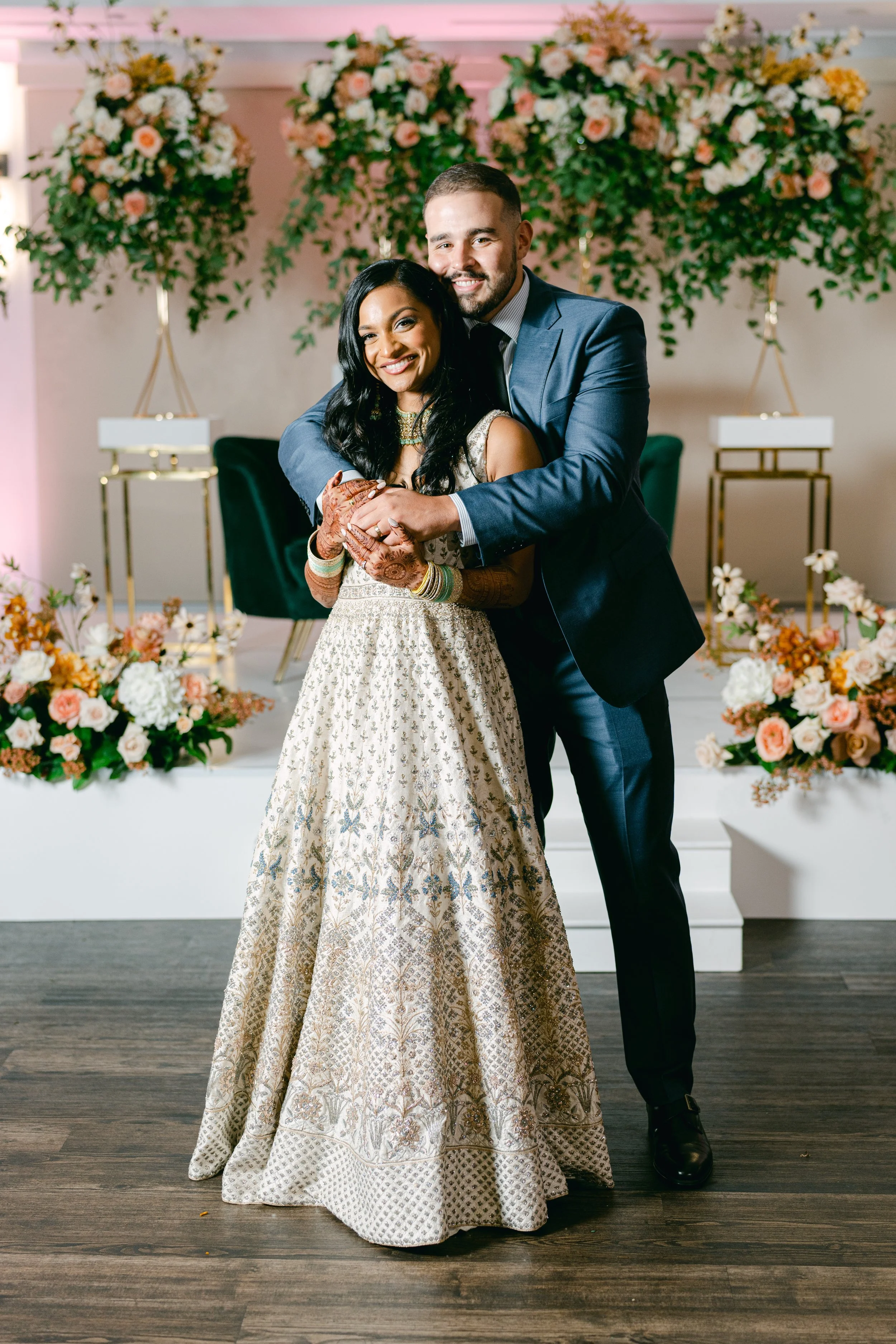 R + J | South Indian-American Wedding at Granite Links, Quincy MA