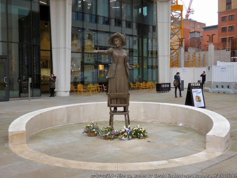   Emmeline Pankhurst – the first female statue in Manchester  