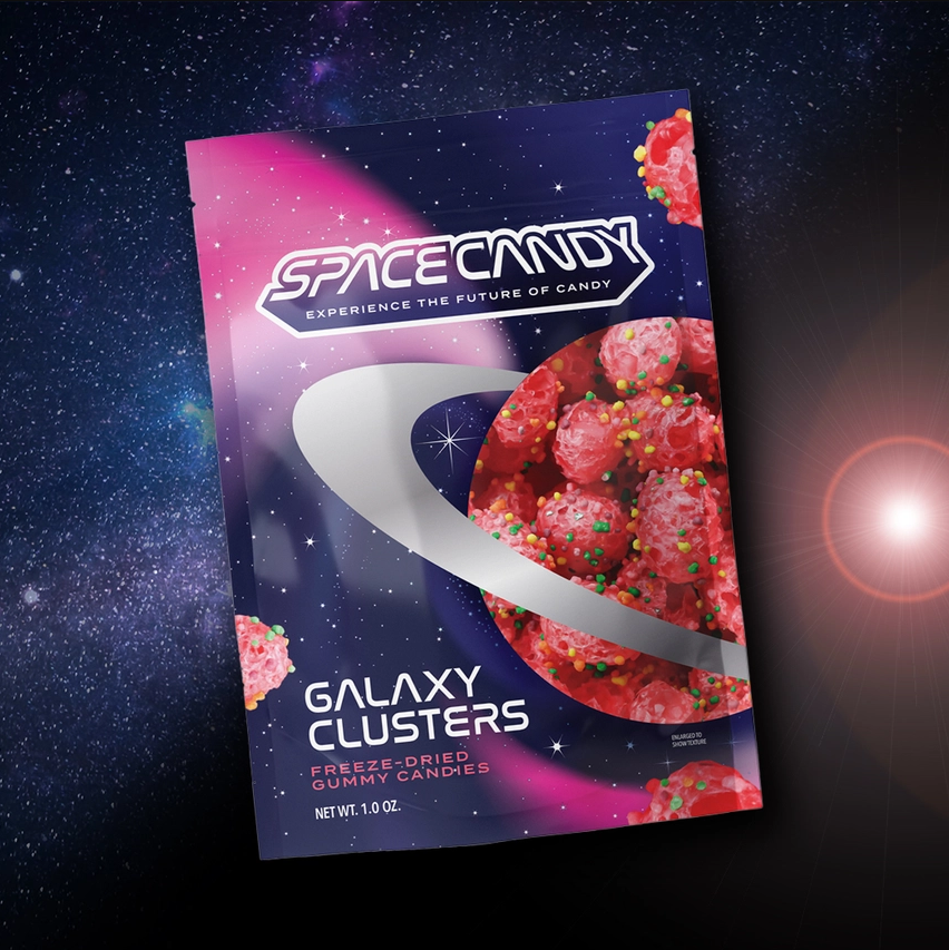 Galaxy Clusters: Freeze-Dried Gummy Candies (1.0 oz)