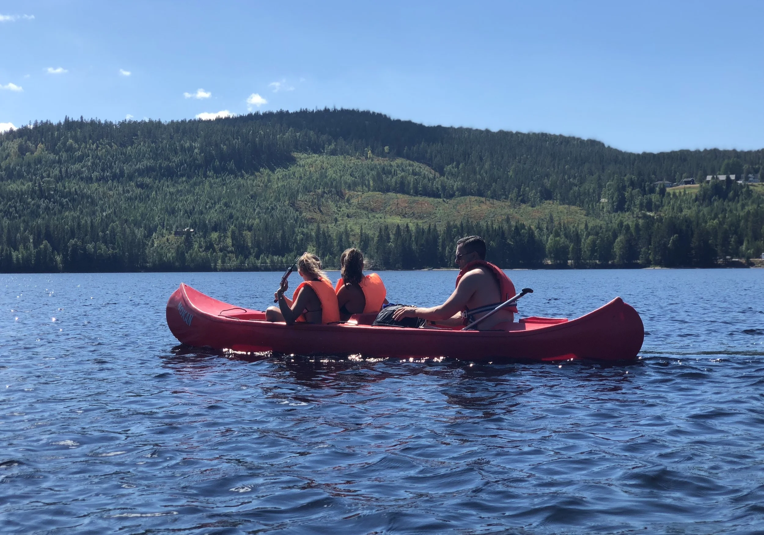 Canoeing and beach life - Buvannet Take a canoe and paddle over the water to some of the little islands on the other side. Price is 270, - per canoe per day. This include two life jackets and two oars. Each canoe takes two people.