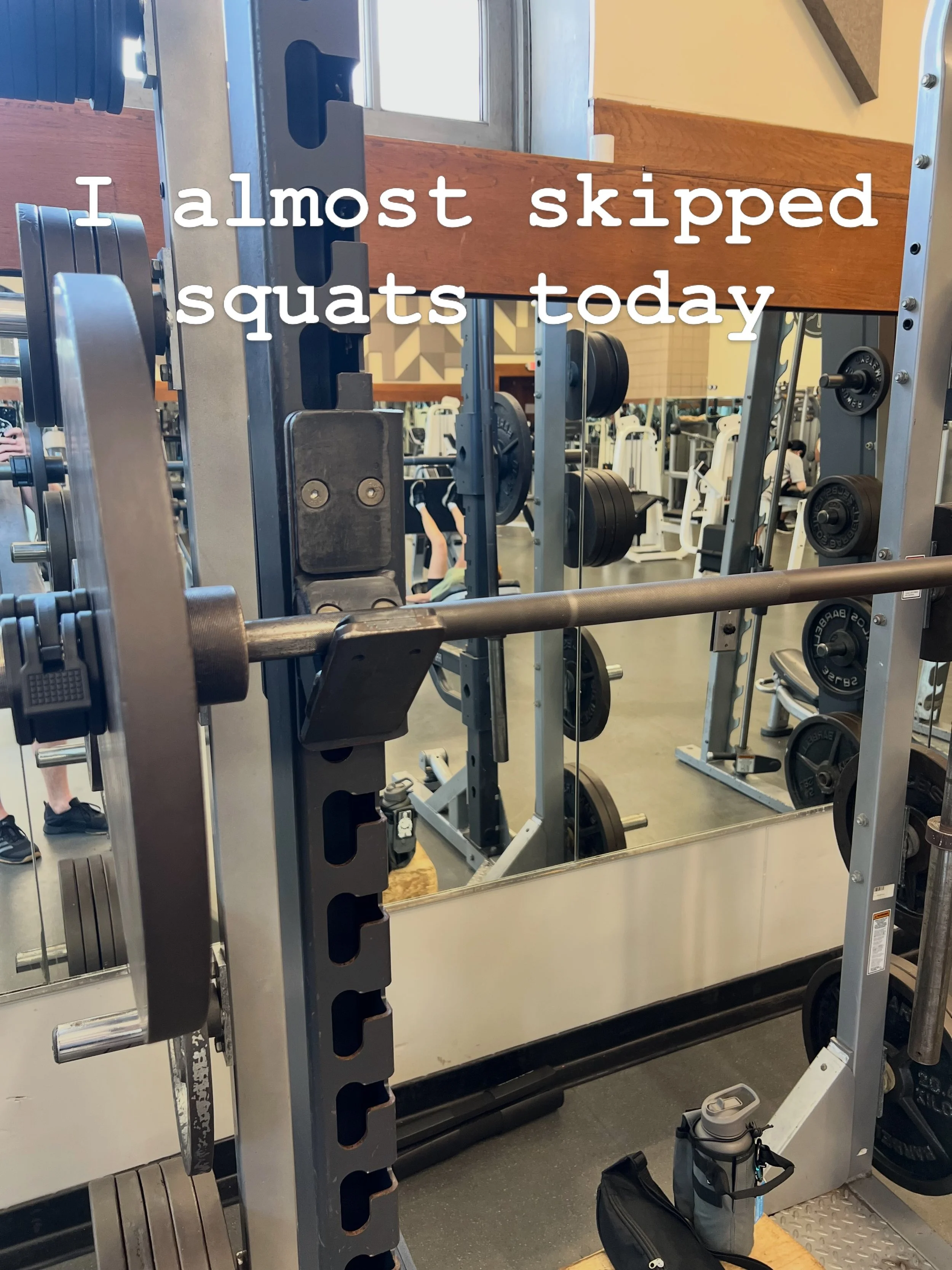 Just think about the people that do care if you skip that set.
Your family
Your kids!!!
YOURSELF!!!!

Skipping out on that last set, is just skipping out on yourself!
Be selfish. Put yourself first. 

On airplanes, they tell you to put yourself mask 