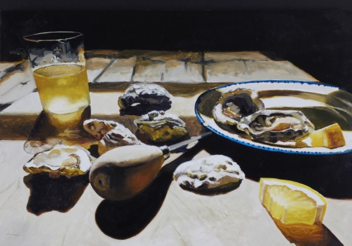 Oysters with Wine