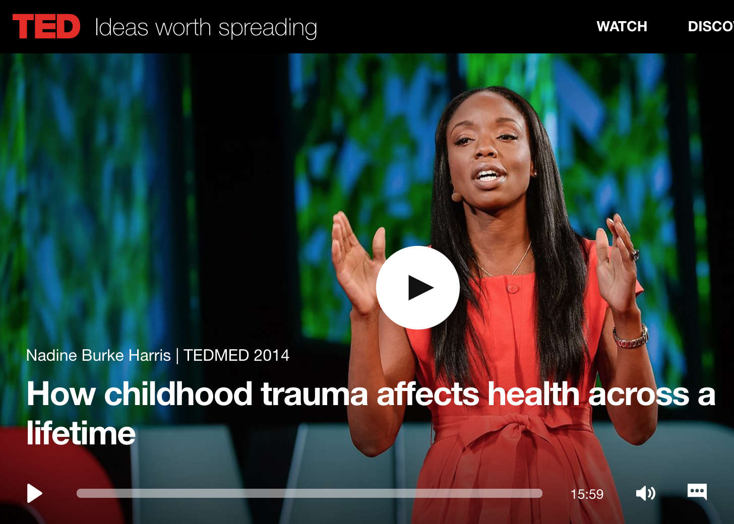 How Childhood Trauma Affects Health Across a Lifetime Nadine Burke Harris