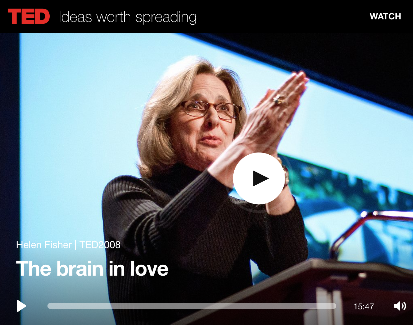 The Brain in Love Helen Fisher