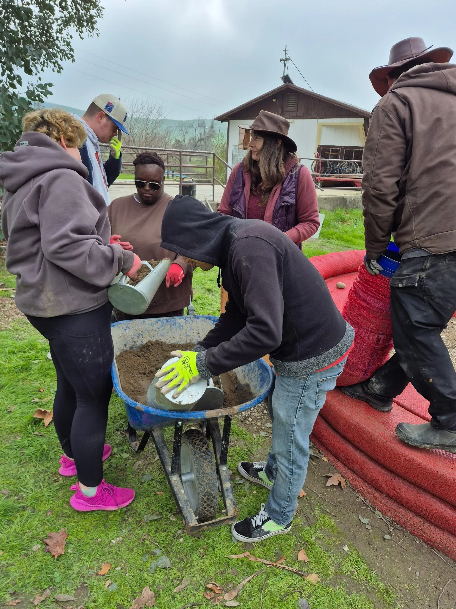 Volunteer Day: Adobe Building and Native Plant Planting