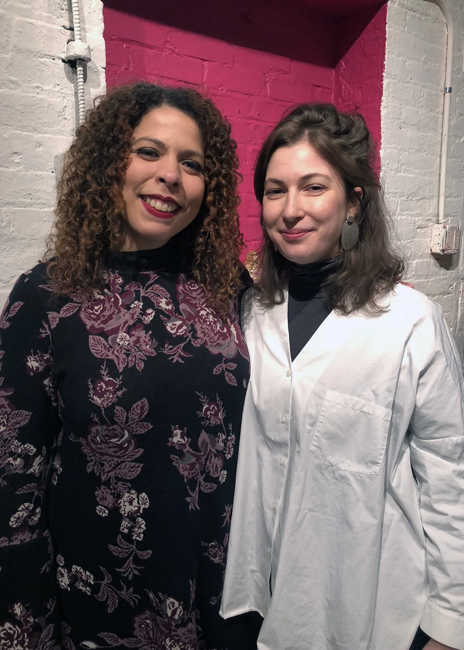 Me and Maria after our conversation, November 10, 2018.