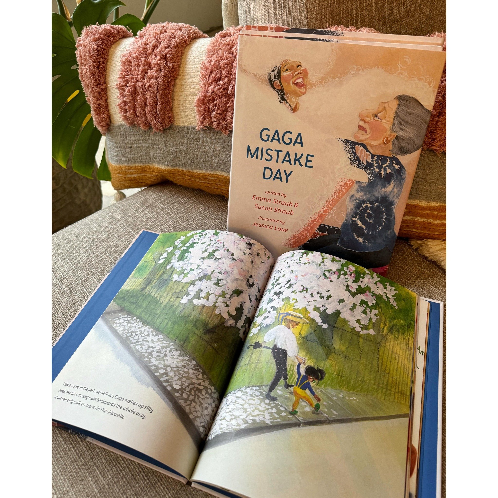 Happy book birthday to Gaga Mistake Day!  Written by Emma Straub (Modern Lovers) and her mom Susan Straub, with magical illustrations by Jessica Love (Julian Is a Mermaid) the book is a celebration of the bond between grandparents and grandkids.  Gag