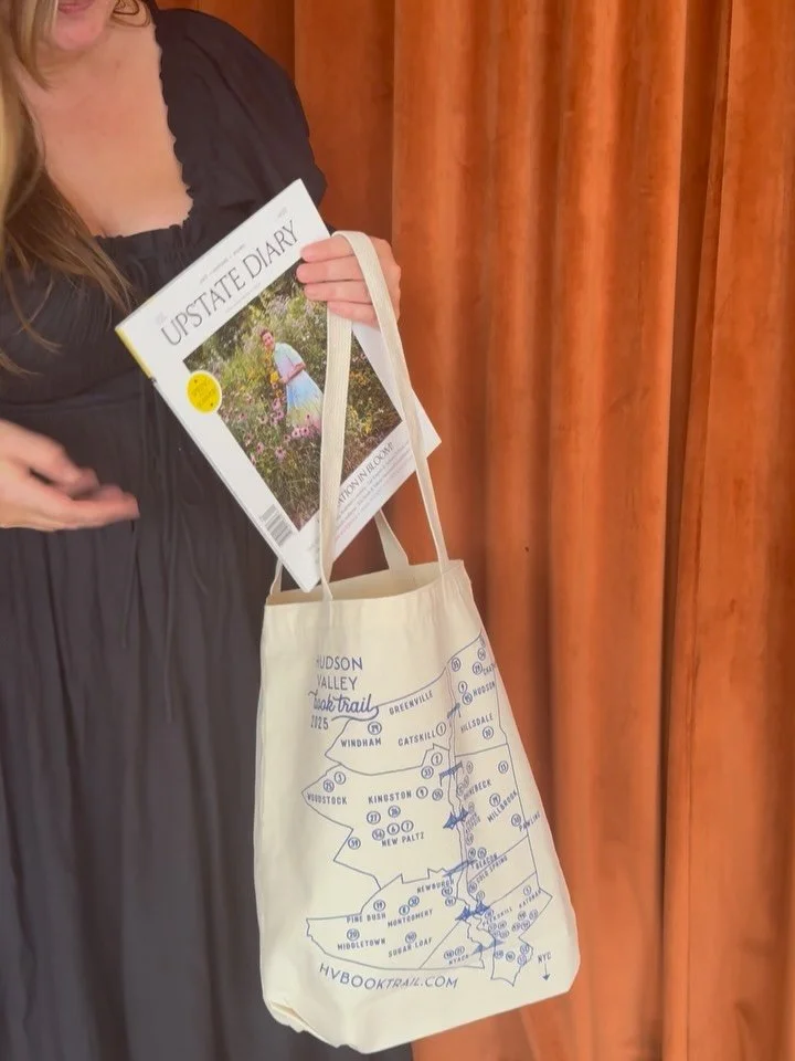 The 2025 edition of the Hudson Valley Book Trail tote bag is now in the shop and ready for all your upstate summer adventures! This limited edition canvas tote features a print of the 2025 edition of the trail map and a list of independent local book