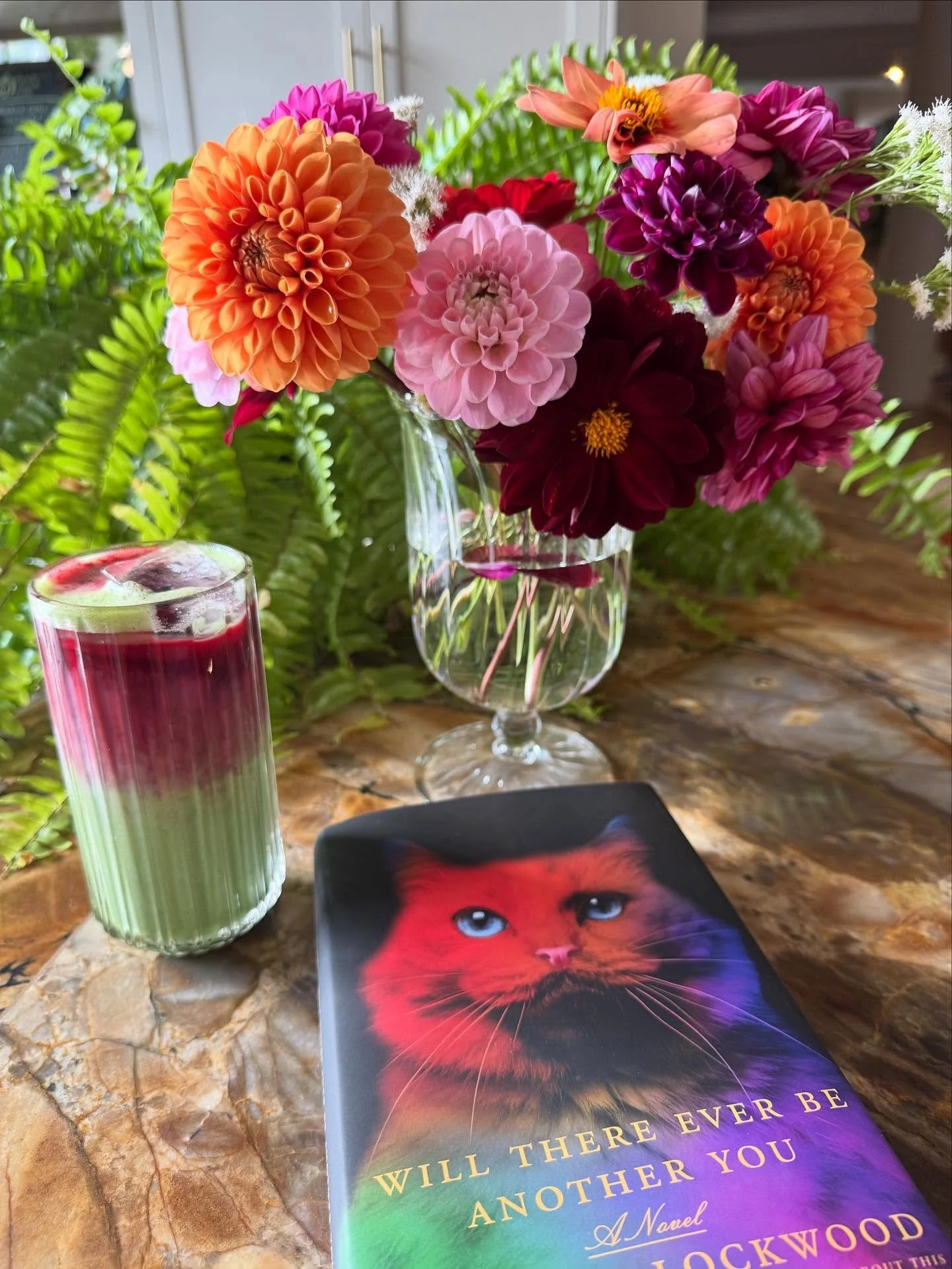It&rsquo;s a gorgeous Friday morning for an iced beetroot latte from @boxingdaycafe , gorgeous flowers from @fleurscapegd &lsquo;s garden, and a fresh funny book from Picture Book. See you at @hudco.co !