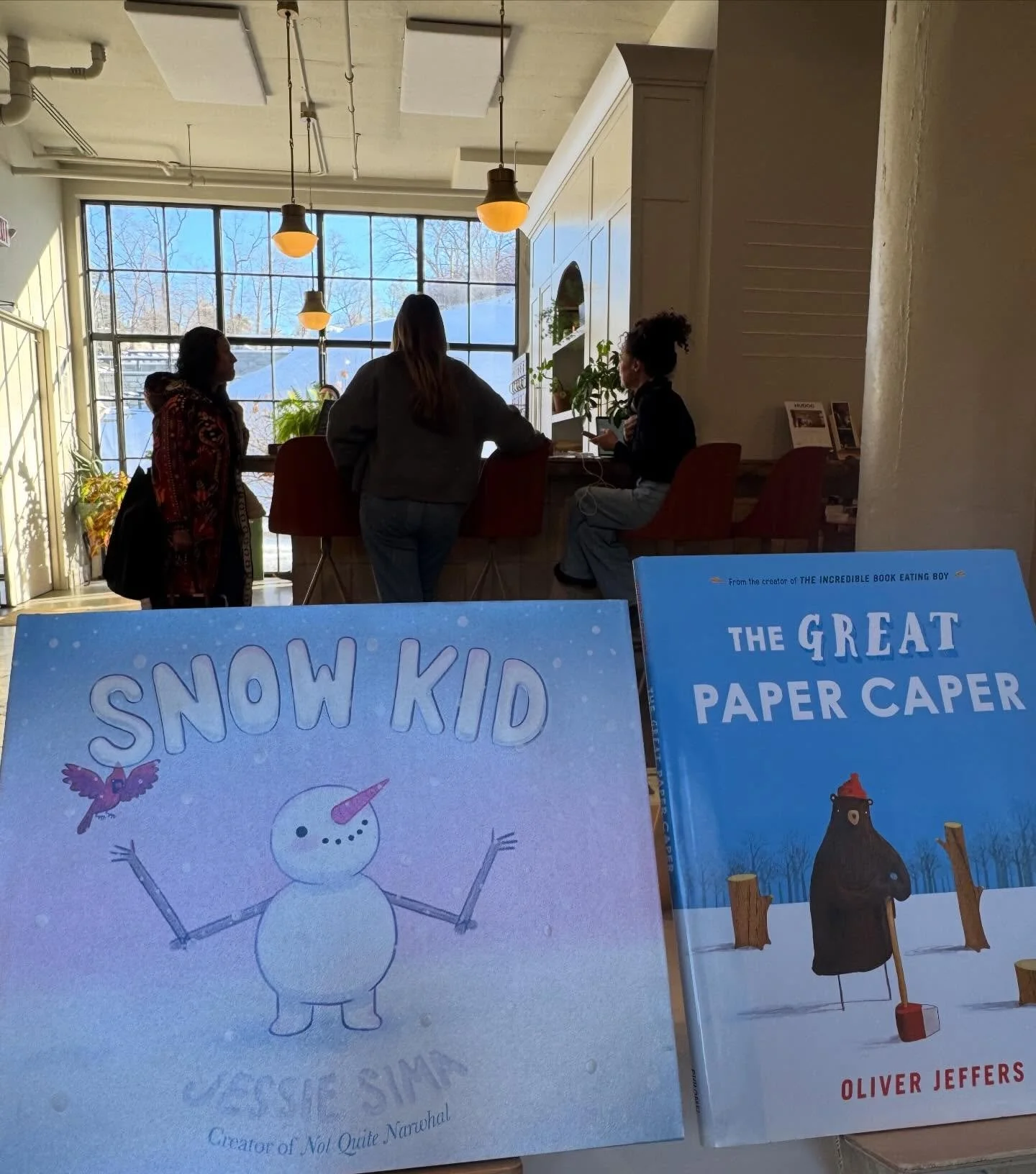 Snowy day at the bookshop! 

Please try to place a request for any special orders you want for Christmas today so we can make sure they ship in time. Check with me on eta of orders for later nights of Hanukkah. Email Sara at picturebookny@gmail.com