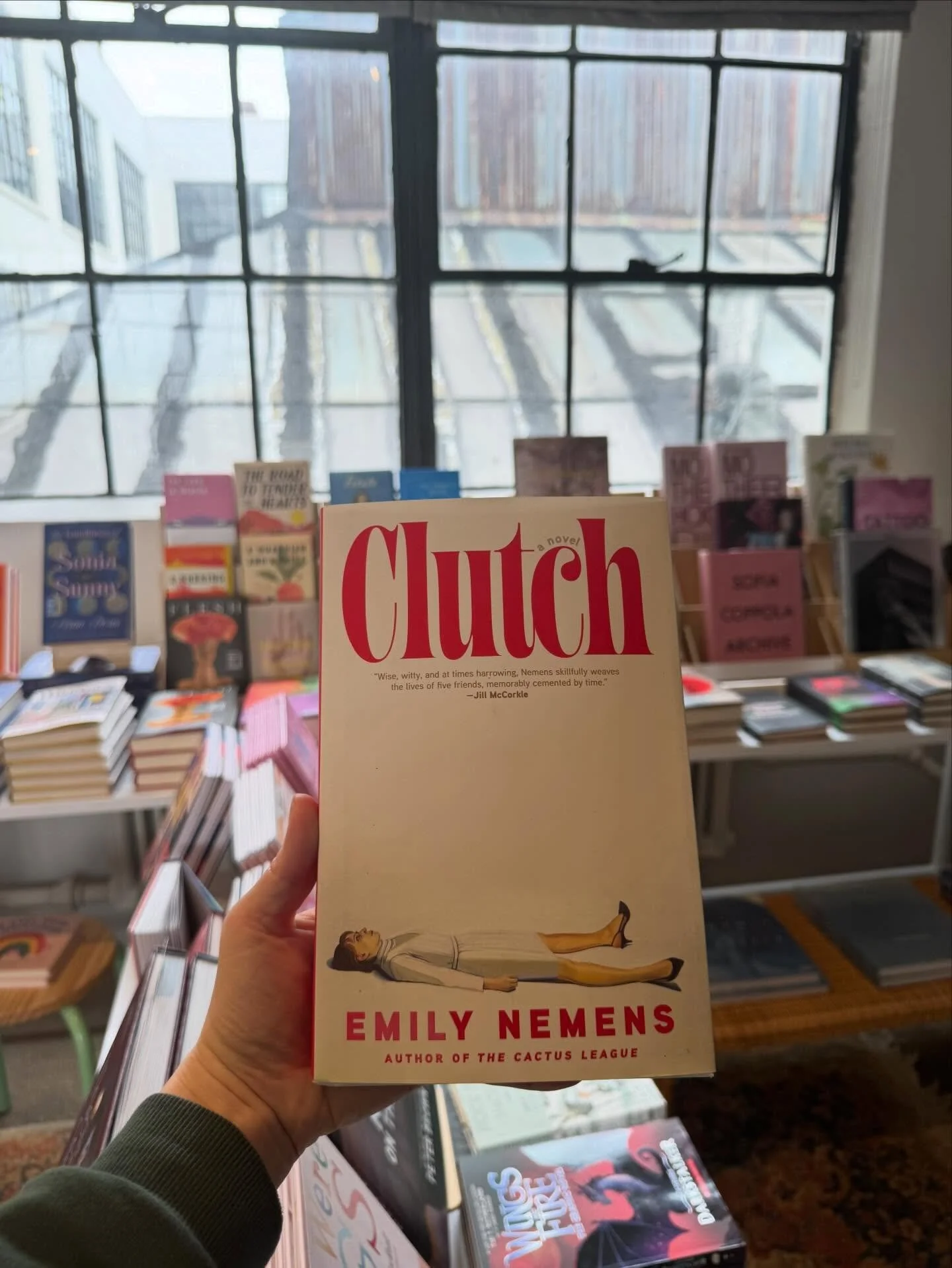 Out today! In Clutch by Emily Nemens, five women converge on Palm Springs for a long overdue reunion twenty years into their shared friendship. &ldquo;Finally, we have a collective noun for a group of aging female friends, and only the great Emily Ne