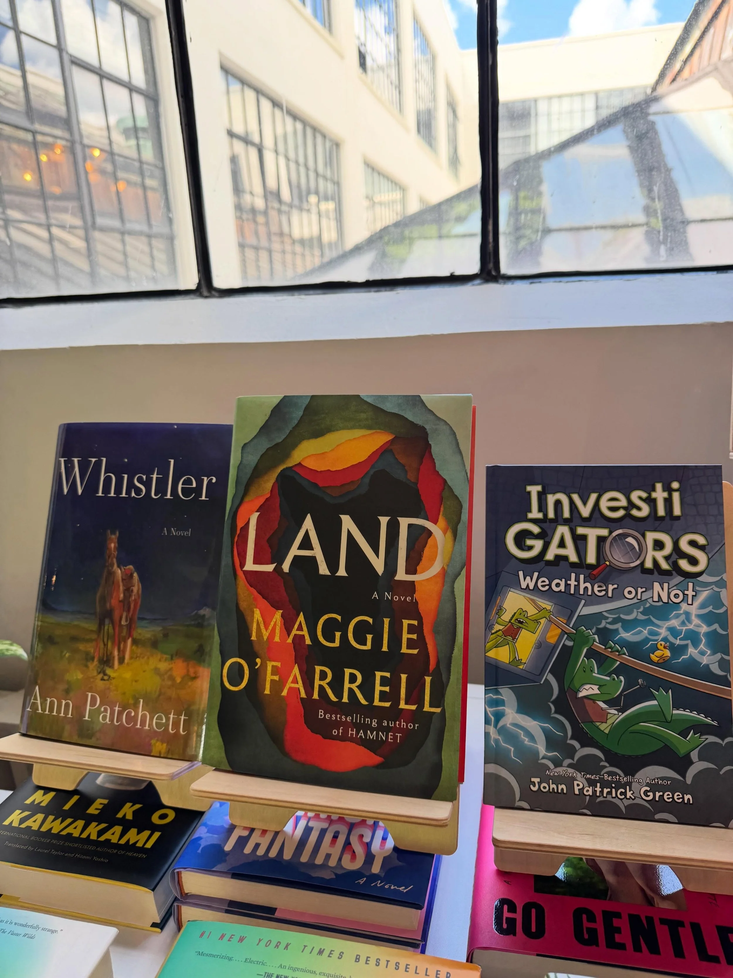 Today brings us a new release from Maggie O&rsquo;Farrell, the author of Hamnet, called Land, and the latest novel from beloved author (and bookstore owner!) Ann Patchett, Whistler. The latest Investigators is out for your 7-10yo. See more highlights