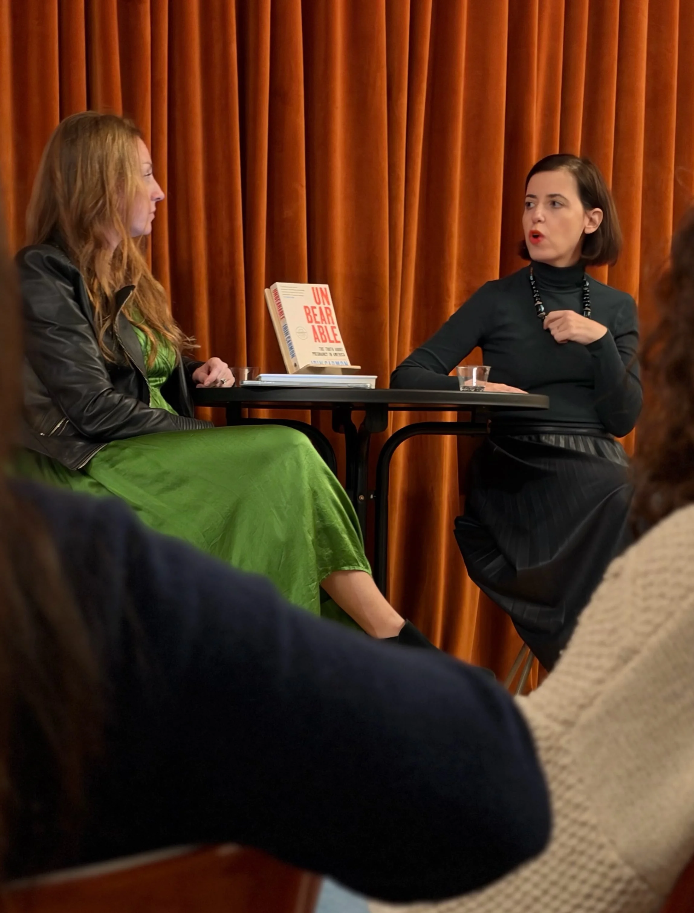 I&rsquo;m so grateful to Irin Carmon for coming out to Picture Book to discuss her book Unbearable: The Truth About Pregnancy in America with Andrea Flynn. It was heartening to hear these important issues discussed with such clarity, intelligence, an