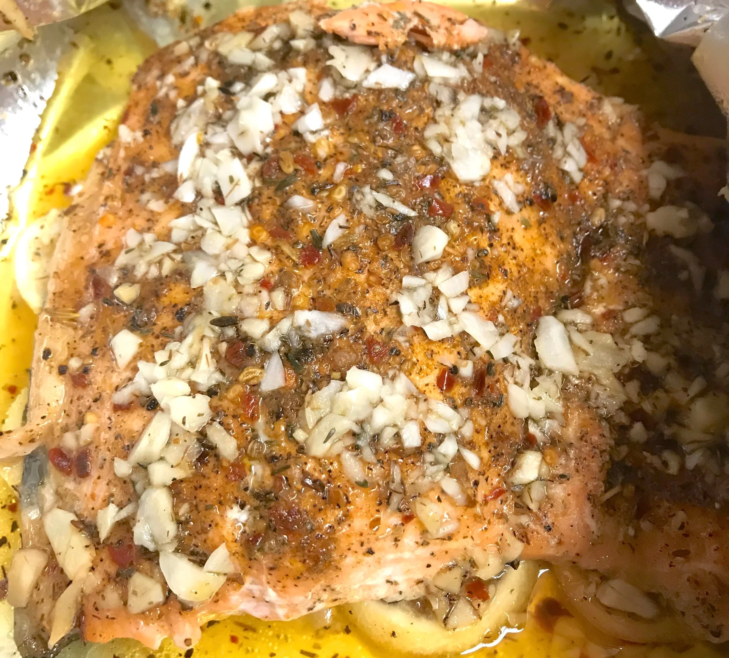Lemon Garlic Butter Baked Salmon!!!