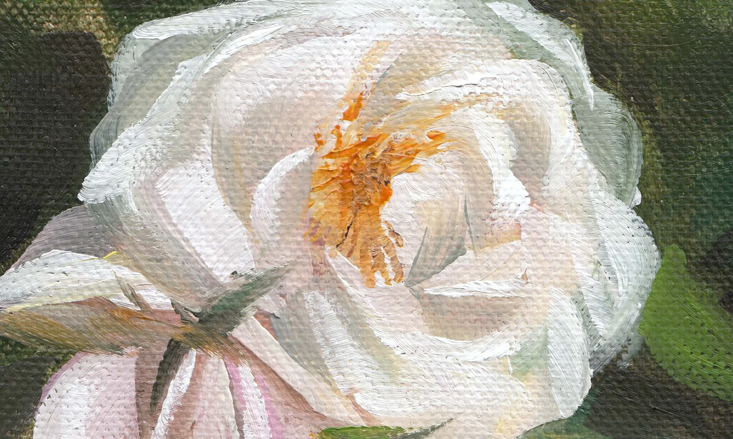 The Secret Garden White Roses Oil Painting By Sema Martin Artist Sema Martin