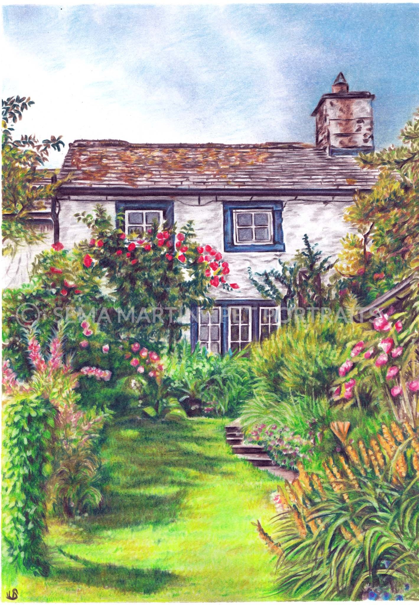 'Hunters Cottage' - UK, 8.3 x 11.7 inches, 2019 (Copy)