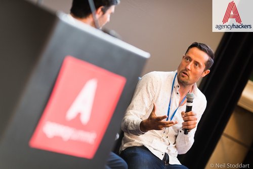 This is a photo from Agency Summit. Agency Week is an online conference – all the talks happen online. Still, this picture makes the page prettier I guess.