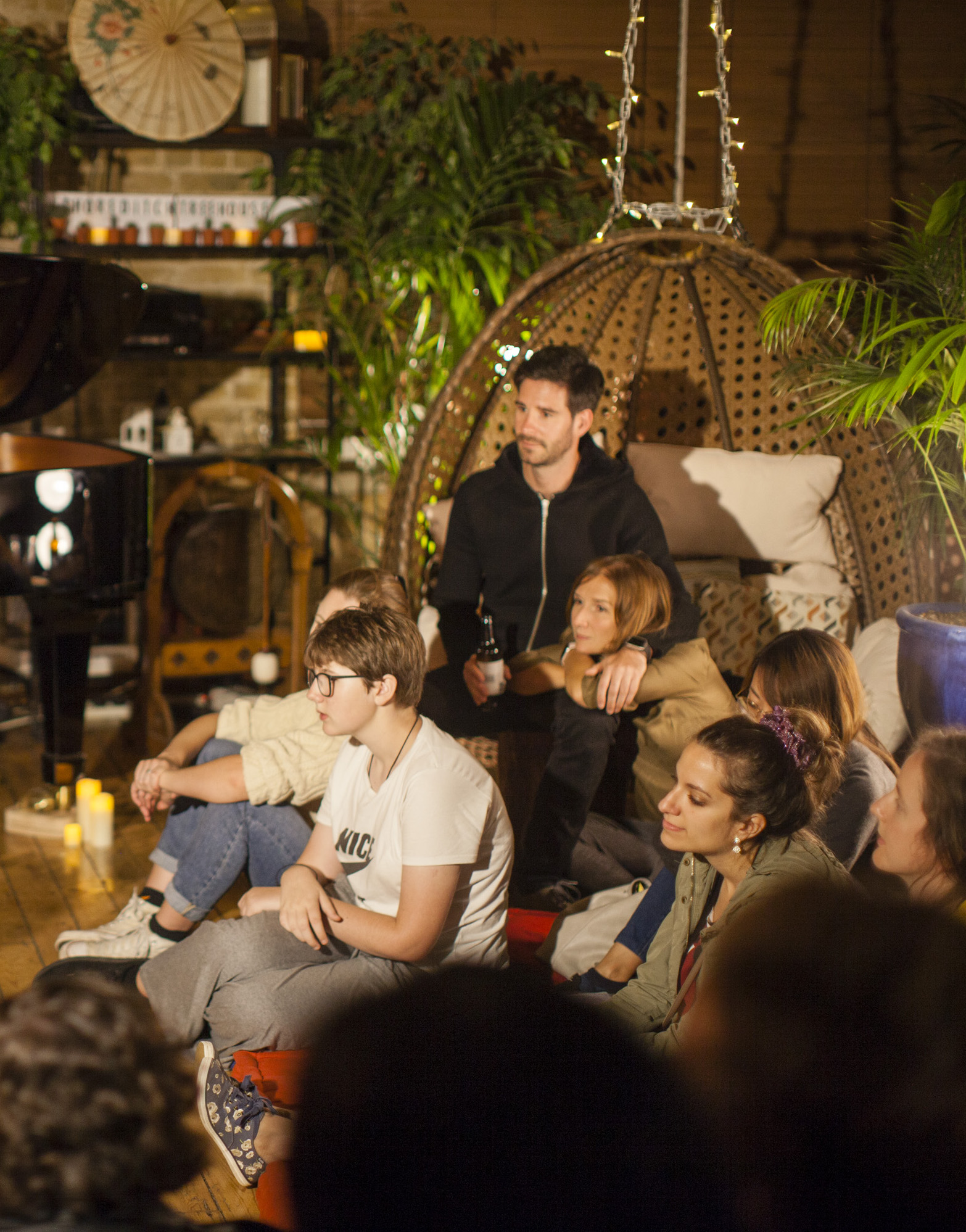 I discovered the Shoreditch Treehouse when I went to a concert there. (That’s me sat in the swing!) I thought it would be great for Agency Hackers, so I asked if I could hire it.