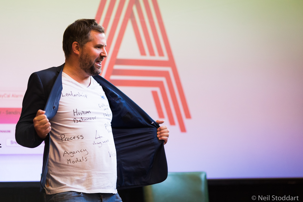 We invite the most interesting agency leaders along, so you can learn from their journeys so far. (Pic: Lab ’s Jonny Tooze.)
