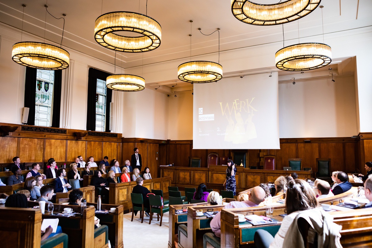 This is where it’s happening - the Council Chamber at the fantastic Town Hall Hotel in Bethnal Green, near Shoreditch.