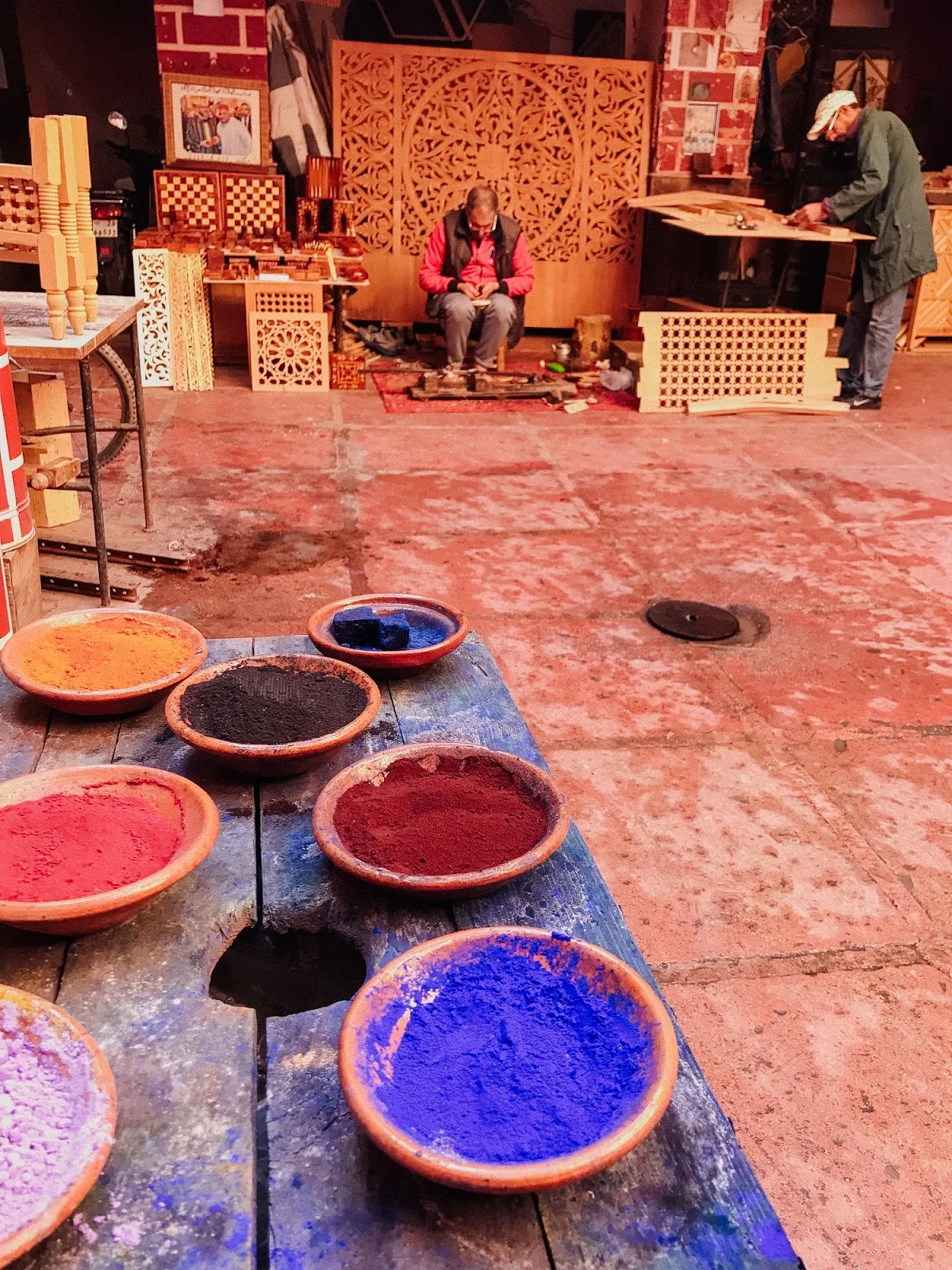 dye pigments, Marrakech