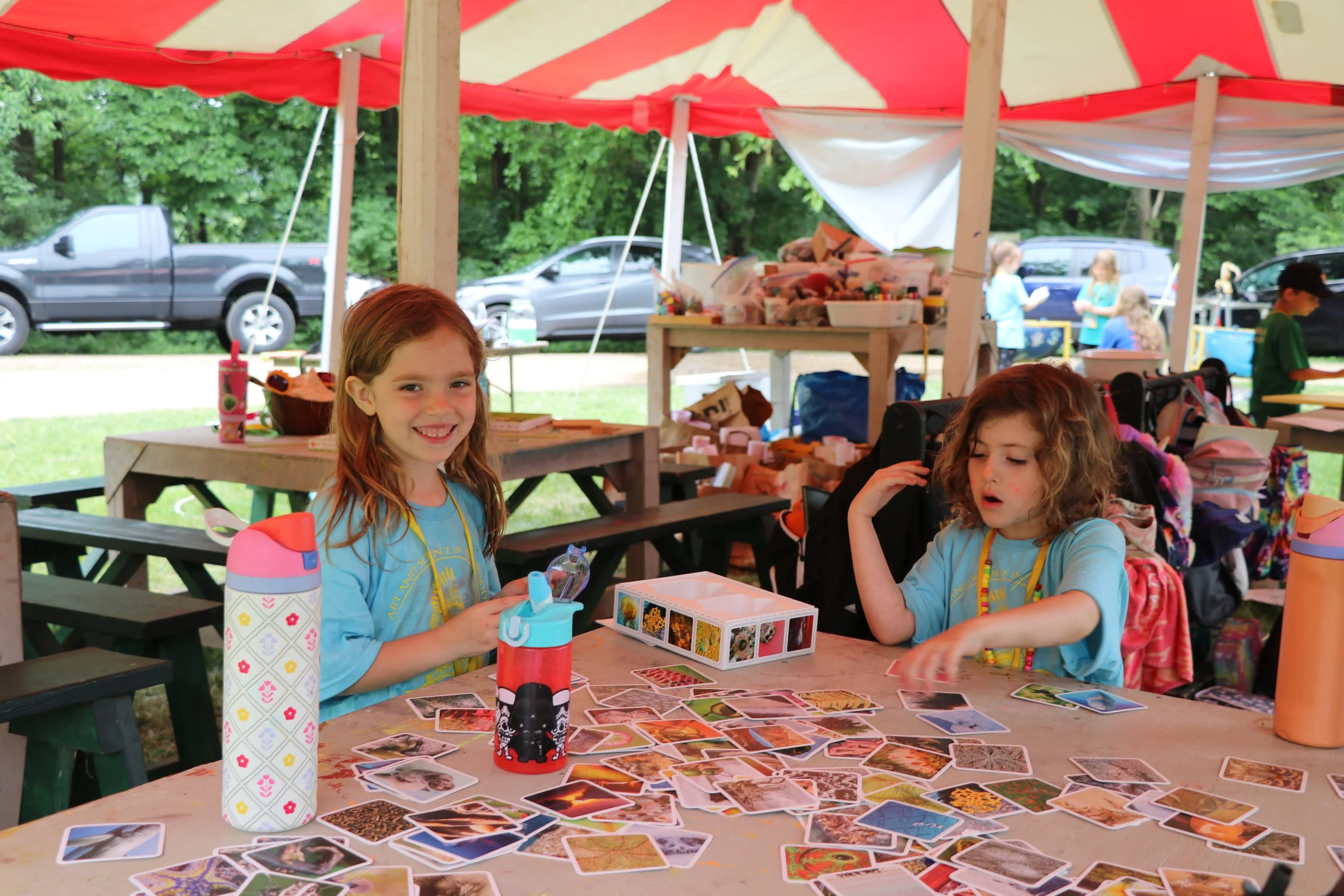 Happy campers w cards .JPG