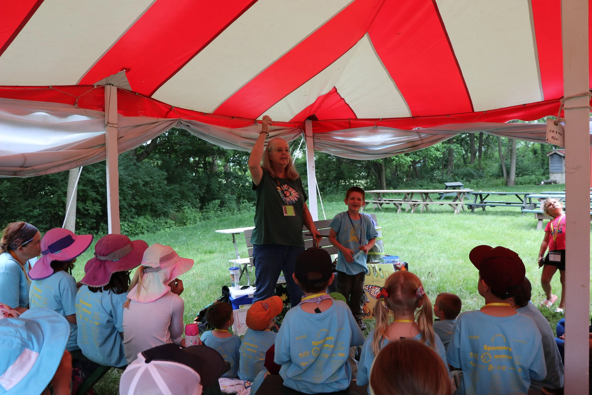 Patti in tent .JPG