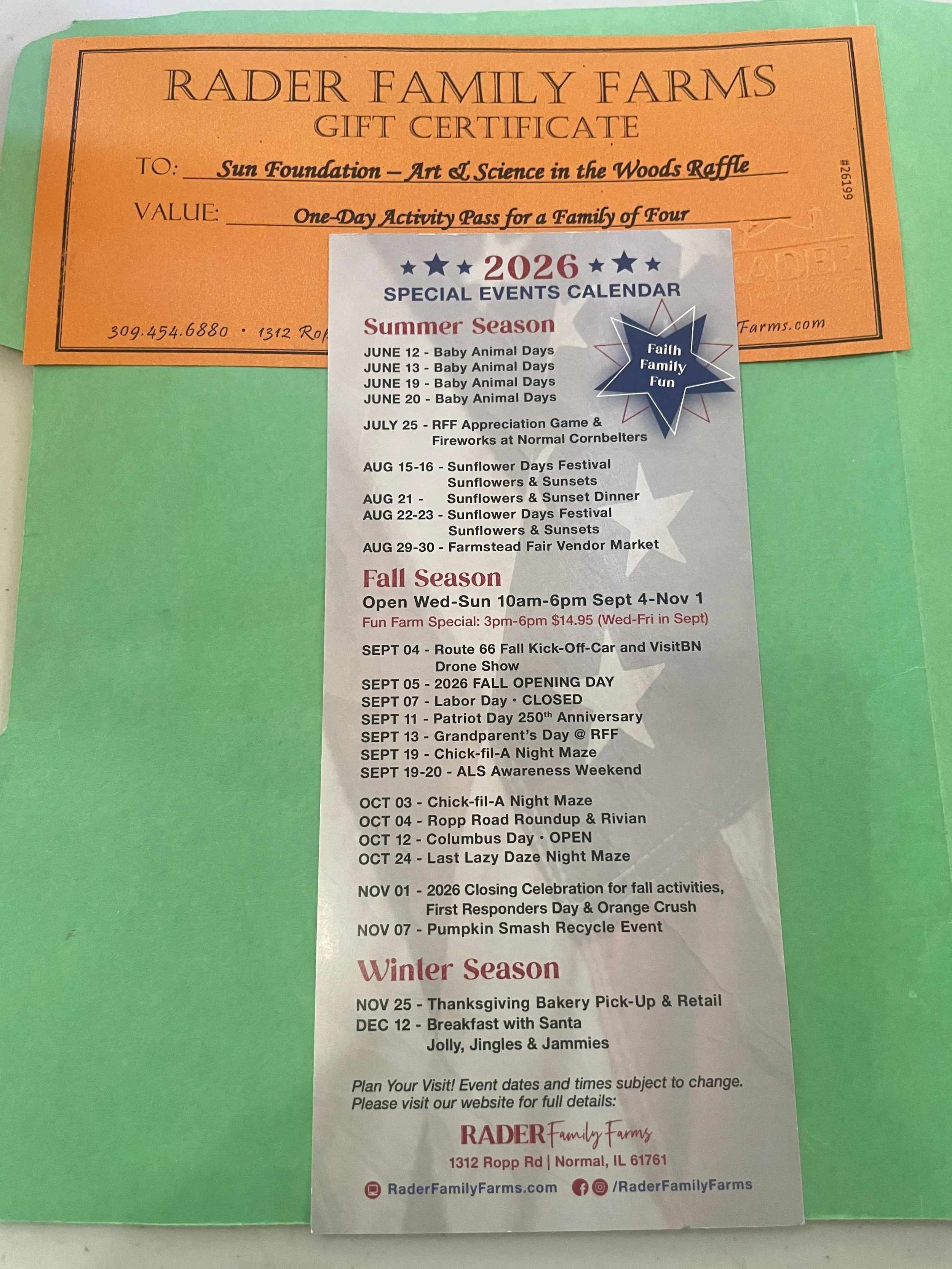 Fundraising Raffle