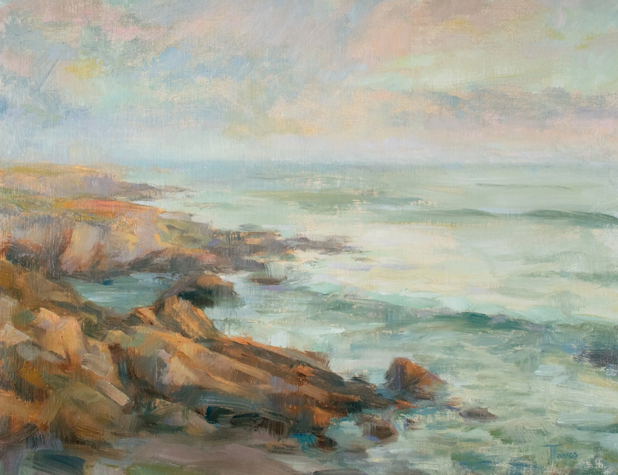 T.Taves Evening Along the Bluff 11x14.jpg
