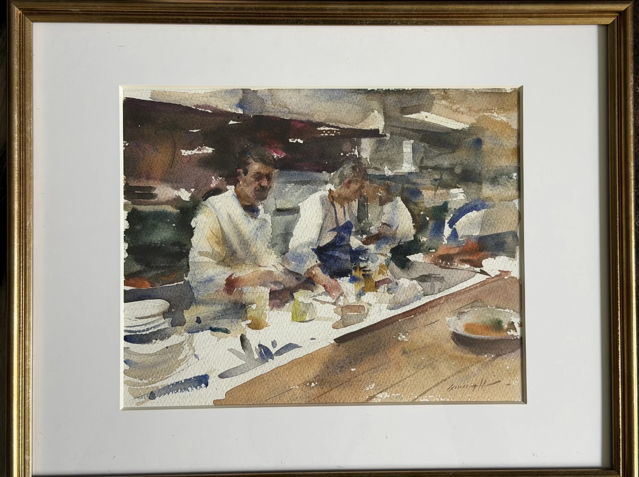 Mizuna's Kitchen Line, 10x8, WC, $1700.jpeg