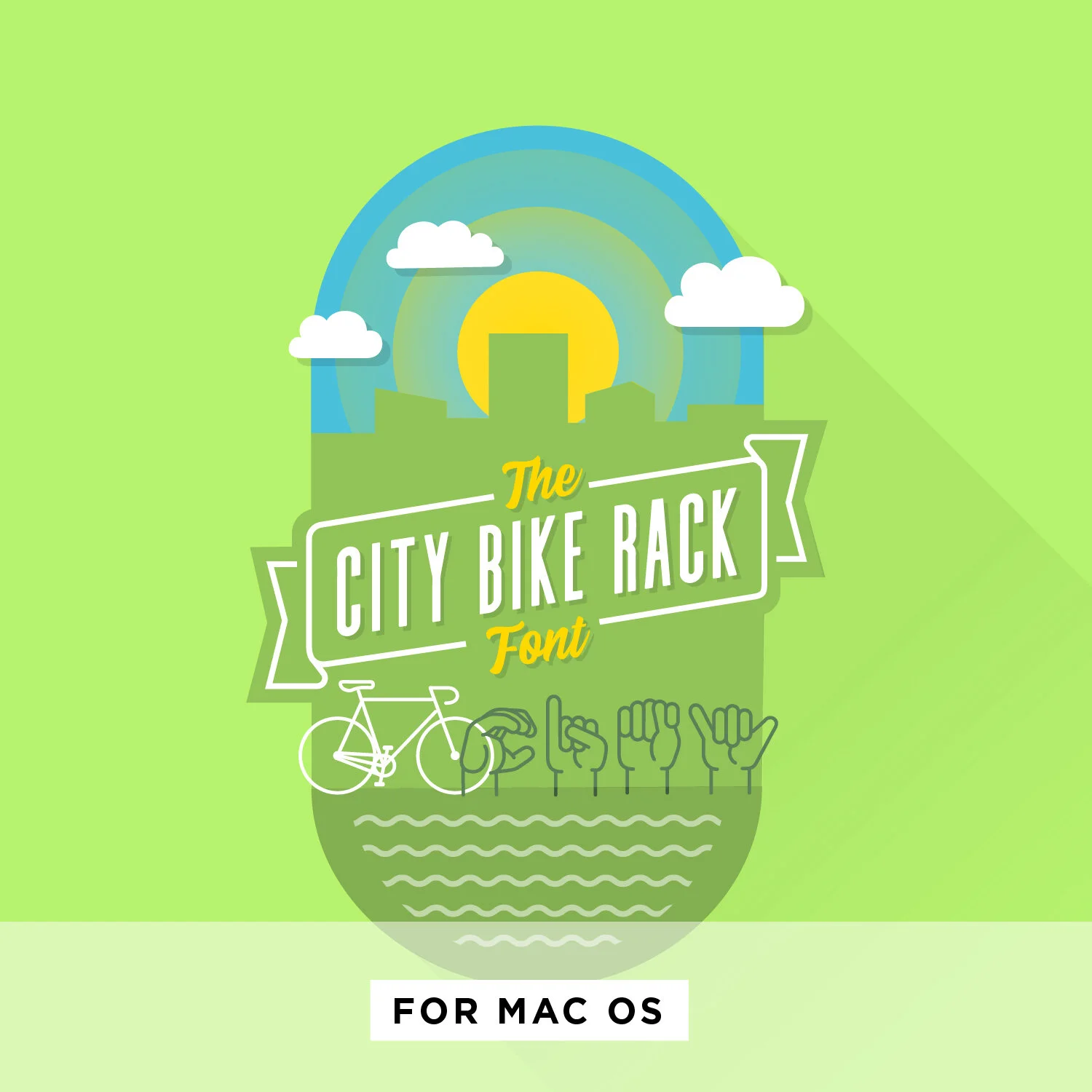 City Bike Rack ASL - Free Font - Mac OS