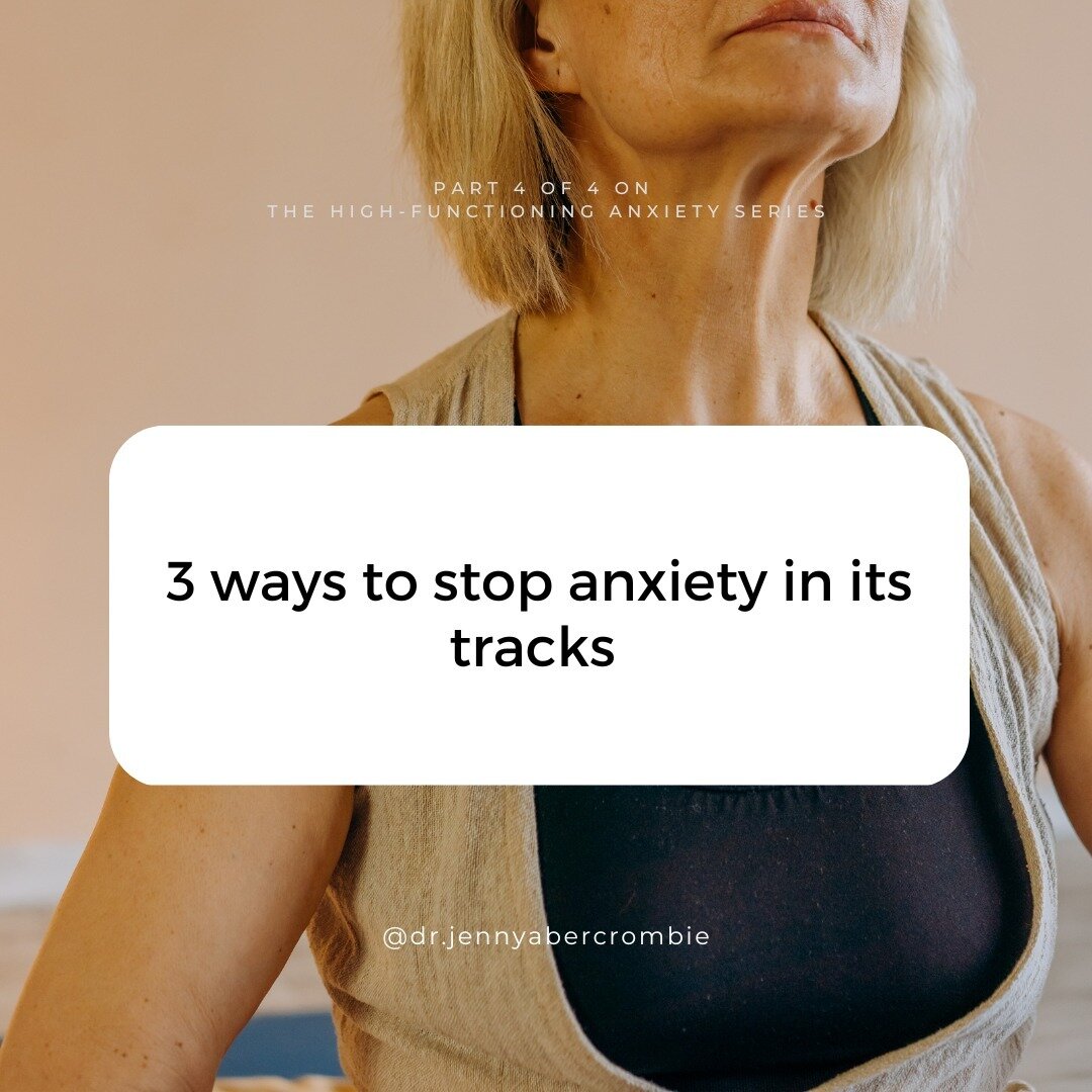 Vagal Toning for High-Functioning Anxiety⁠
⁠
Overthinking. Overachieving. Perfectionistic. People-Pleasing. ⁠
⁠
This is the final post in our series about high-functioning anxiety, and it will arm you with a quick but powerful tool to stop anxiety in