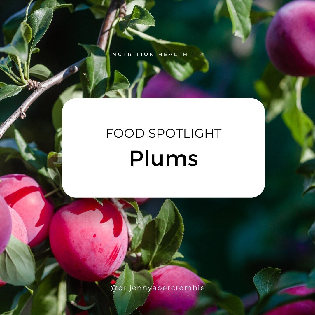 Food Spotlight: Plums⁠
⁠
Summer is the season for stone fruits&mdash;like peaches, nectarines, apricots, and PLUMS!!!⁠
⁠
Did you know there are more than 2000 varieties of plums grown around the world?⁠
⁠
European plums have thick skins and are mainl