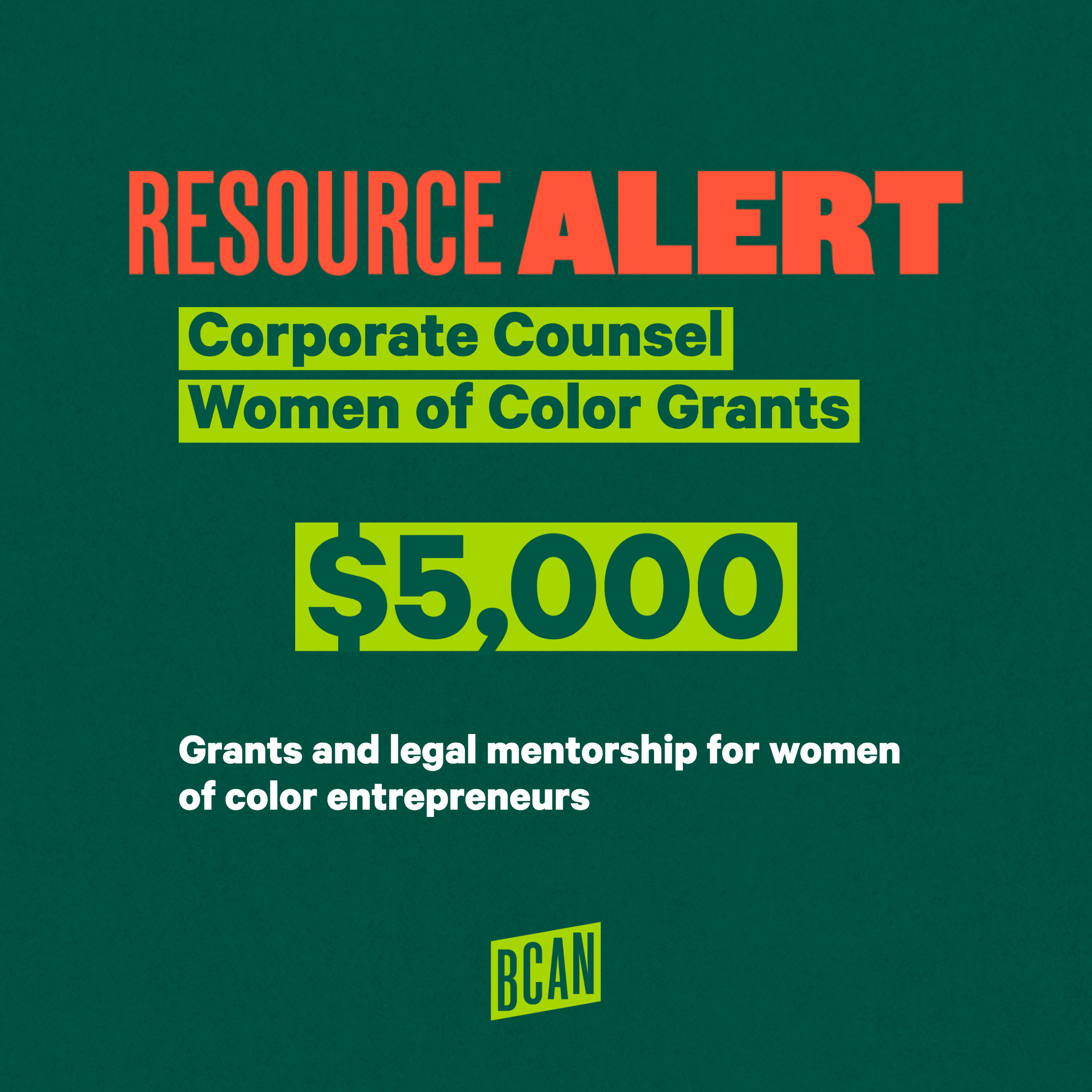 Corporate Counsel on Women Grants