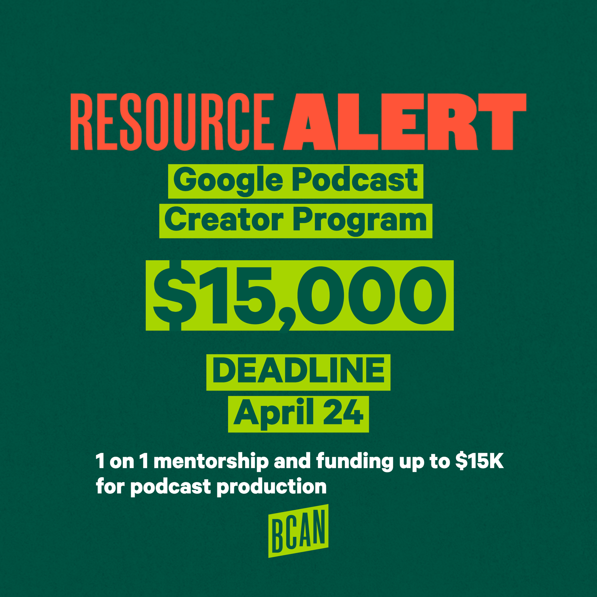 Google Podcast Creator Program