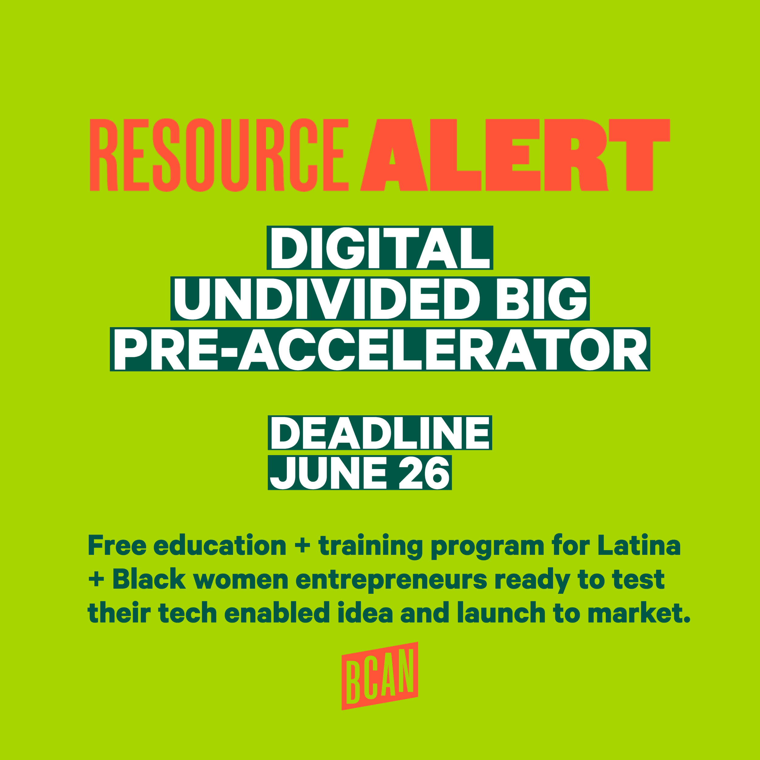 Digital Undivided Pre-accelerator