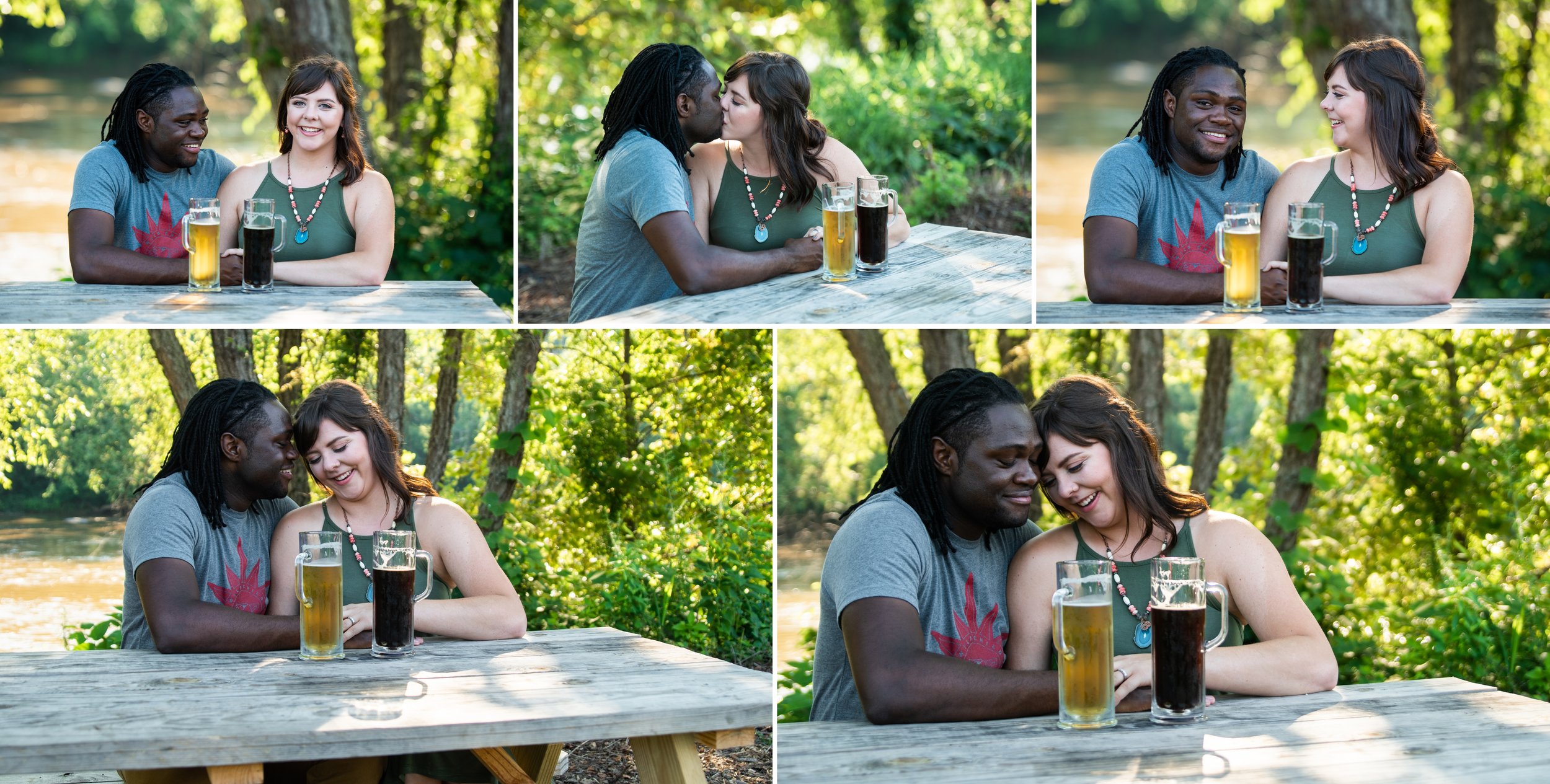 Brewery Engagement Photos in Asheville, NC