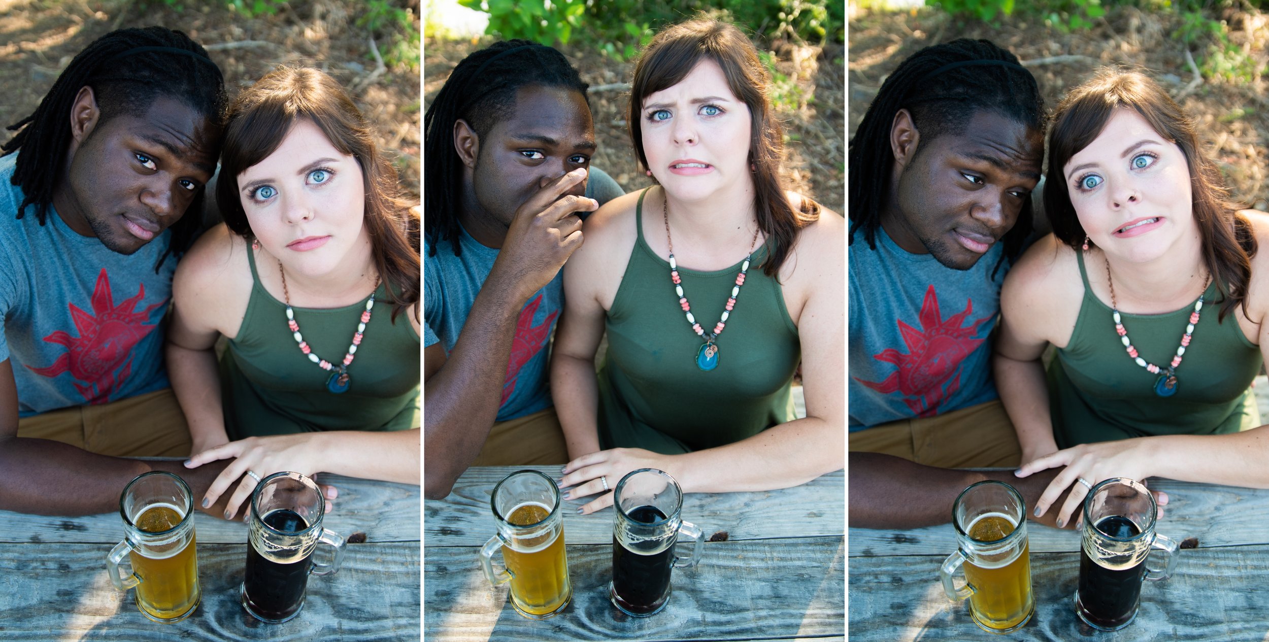 Brewery Engagement Photos in Asheville, NC
